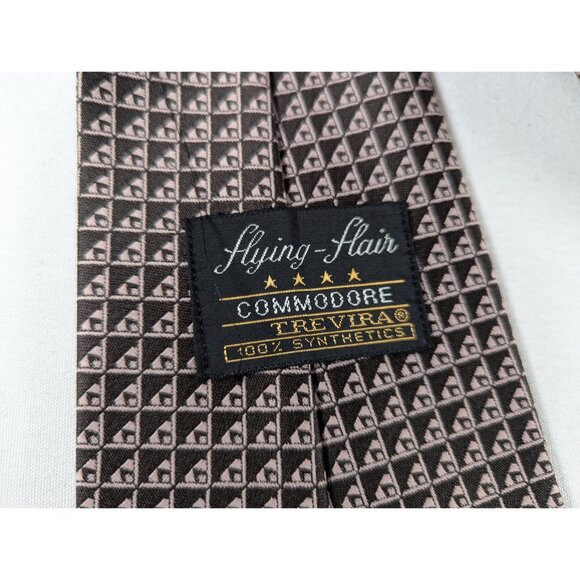 Vintage Commodore Trevira Flying-Flair necktie, gentleman synthetics air travel - Picture 6 of 9
